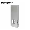 Don-Jo - Wrap Plate #14-2 - 2-3/4" - 1-3/4" Doors - Silver (14-S-2-CW)