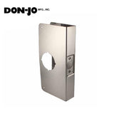 Don-Jo - Wrap Plate #2 - 2-3/8" - 1-3/4" Doors - Silver (2-S-CW)