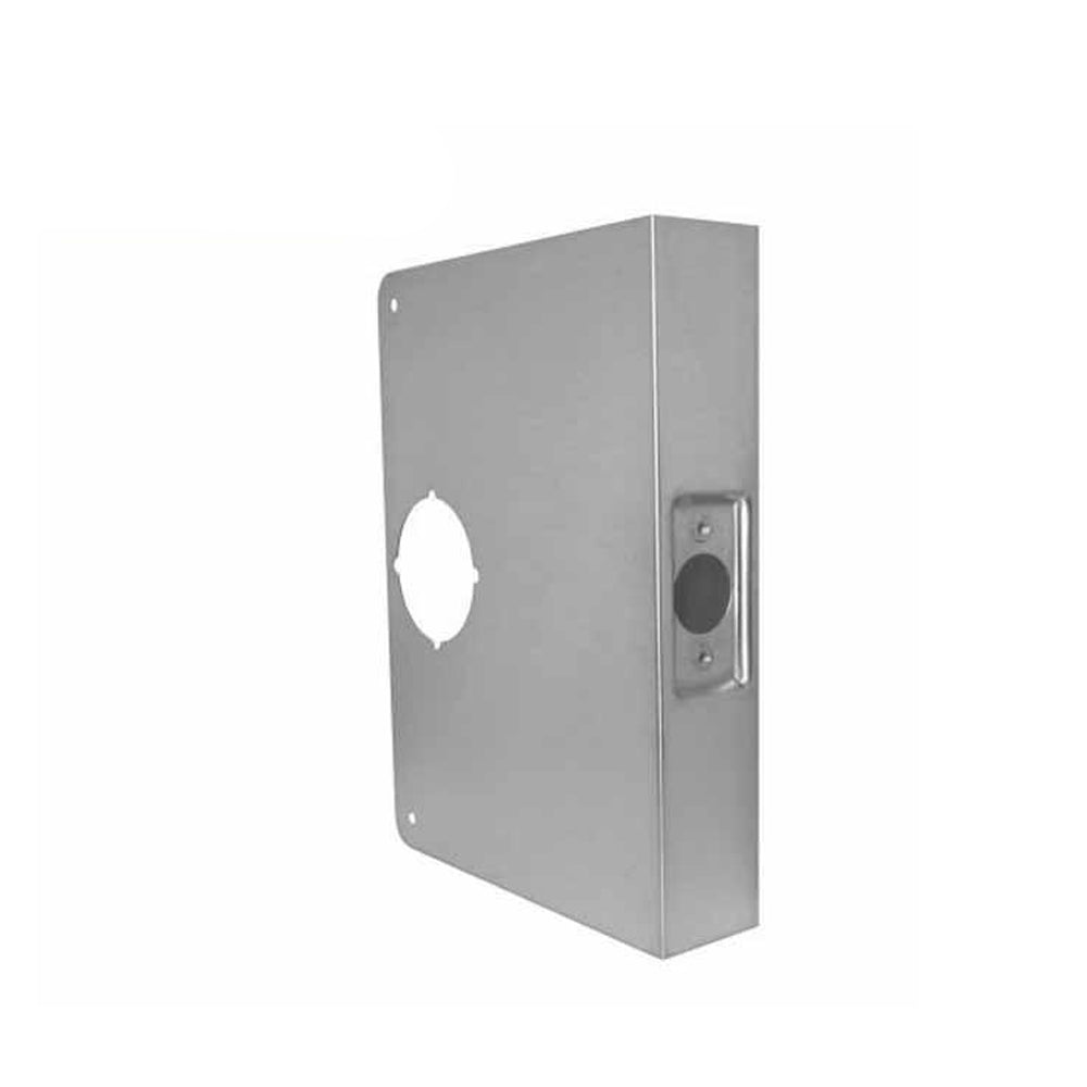 Don-Jo - Extended Wrap Plate #55 - 5" - 1-3/4" Doors - Silver - (55-S-CW)