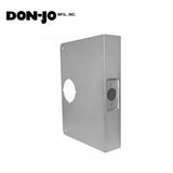 Don-Jo - Extended Wrap Plate #55 - 5 - 1-3/4 Doors - Silver - (55-S-CW)