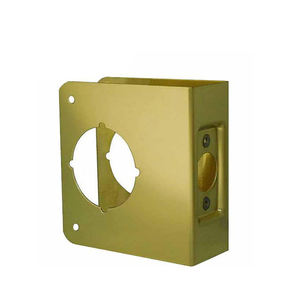 Don-Jo - Wrap Plate #81 - 2-3/4 - 1-3/4 Doors - Gold (81-PB-CW)