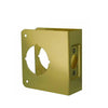 Don-Jo - Wrap Plate #81 - 2-3/4" - 1-3/4" Doors - Gold (81-PB-CW)