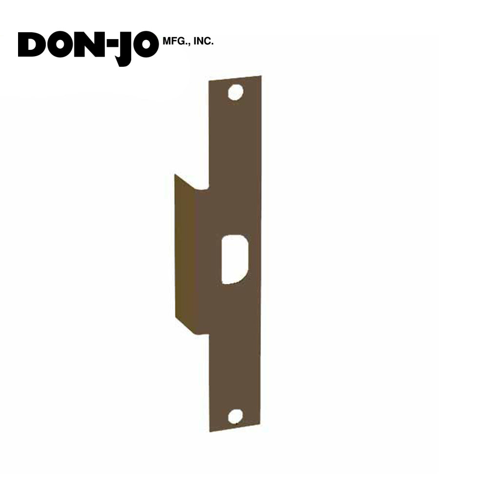 Don-Jo - Electric Strike Filler Plate - 9" x 1 3/8" - Duro Coated