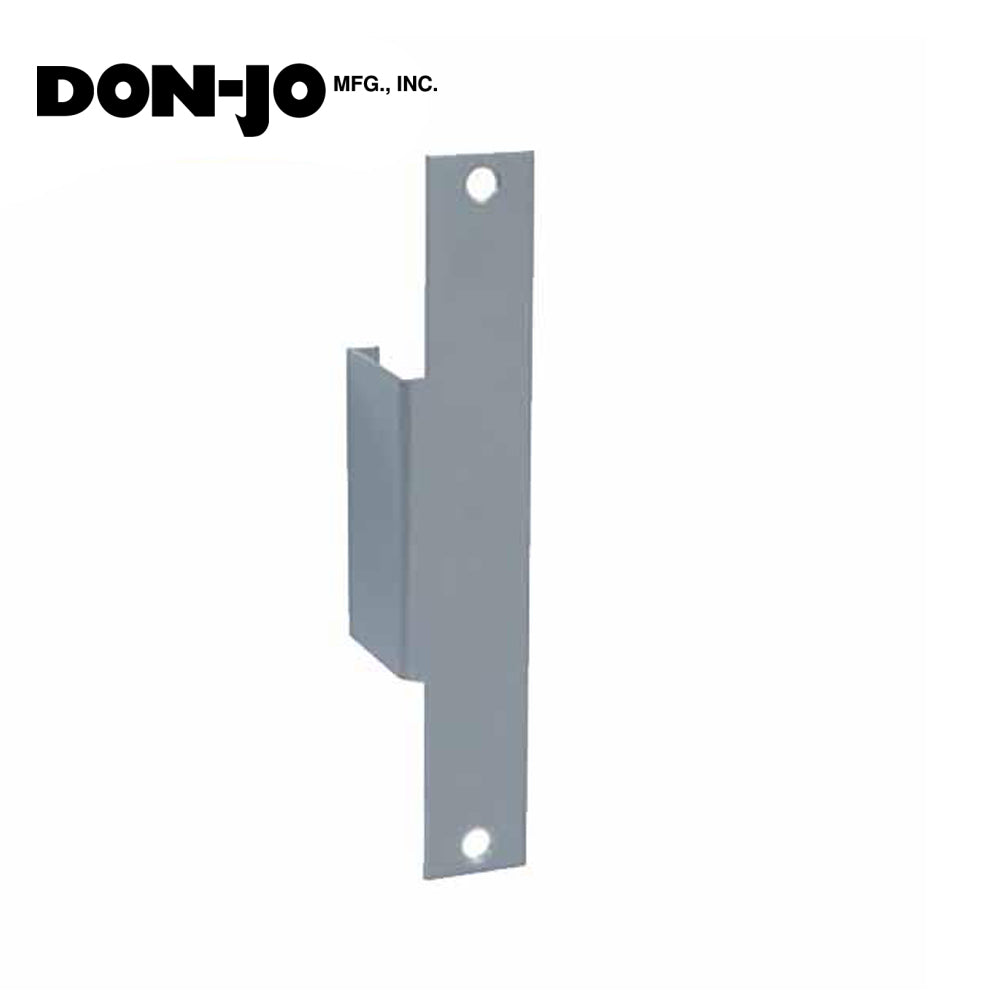 Don-Jo - Electric Strike Filler Plate - 9" x 1 3/8" - Silver Coated