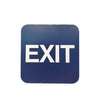 Don-Jo - HS 9070 35 - Exit Sign w/ Braille - Matte Blue - 9" x 6"