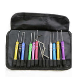 ECS AUTO PARTS Lock Pick Set 13 in One Colorful Locksmith Training Set for Padlock Extractor
