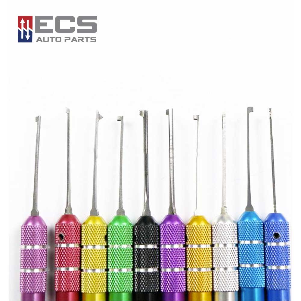 ECS AUTO PARTS Lock Pick Set 13 in One Colorful Locksmith Training Set
