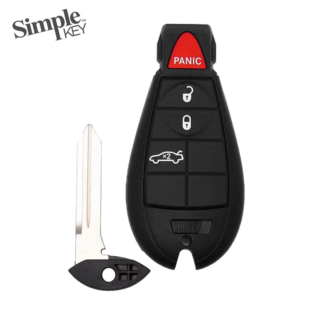Simple Key 4 Button Fobik with Trunk/ Panic, 4 Button Hatch Button Pad CDFO-E4TZ0SK and EZ Installer Programmer