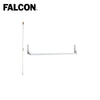 Falcon Concealed Vertical Rod Device - Night Latch Double Door Applications - 44" Right Hand Reverse - P28 (Satin Aluminum-689)