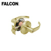 Falcon Cylindrical Entry/Office Lock with Quantum Lever Style - Grade 2 - 605 (Bright Brass)
