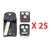 2007 - 2014 Acura Remote Flip Key Shell 4 Buttons (25 Pack)