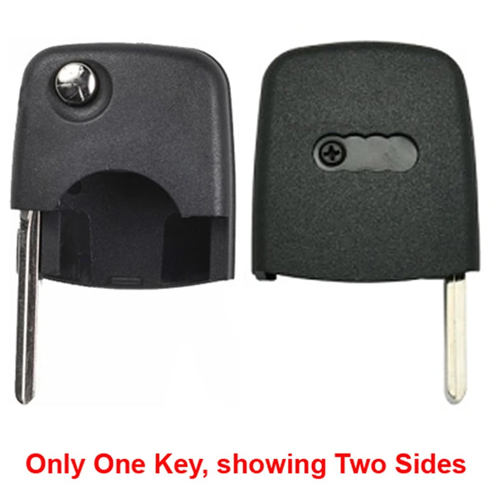 1997 - 2006 Audi Flip Key Shell  Round Head / NON Chip