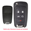 2010 - 2022 Buick Chevrolet GMC Remote Flip Key Shell 5 Buttons