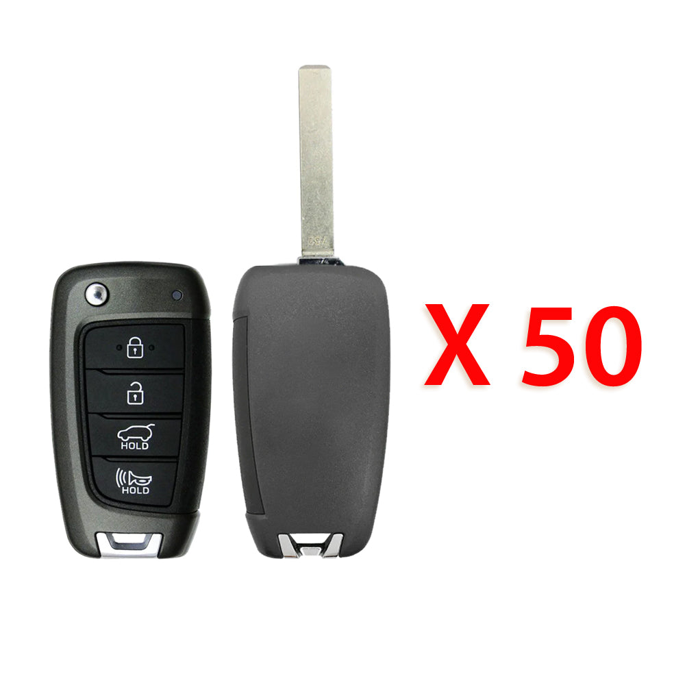 2017 - 2021 Hyundai Remote Flip Key Shell 4B (50 Pack)