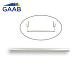 GAAB A290T-GRY-10 39" Crossbar Tube (1000mm) - Satin Chrome - Tube Only