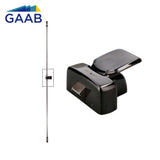 GAAB G242-BLK-Z Emergency Touch Push Pad Exit Device Single Doors - Black & Black