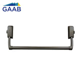 GAAB G290-BLK-Z Crossbar Exit Device UNE EN-1125 Standards Push Lever Arms - Black