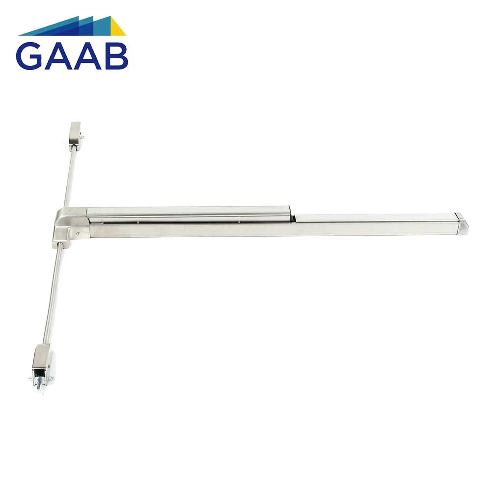 GAAB G360F-42-V-GRY Vertical Rod Panic Exit Device UL 10C - 2 Point Latching Steel painted 3 Hours Fire Rated - Grade 1