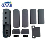 GAAB G132-BLK Holder Kit Rim Panic Exit Device Glass Door Installation Kit For Double Leaf Door - Black