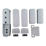 GAAB G132-GRY Holder Kit Rim Panic Exit Device Glass Door Installation Kit For Double Leaf Door - Satin Chrome