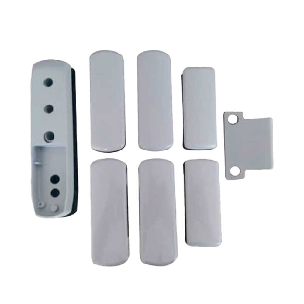 GAAB G122-GRY Crossbar Exit Device Mounting Kit For Double Leaf Glass Door - Satin Chrome