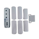 GAAB G122-GRY Crossbar Exit Device Mounting Kit For Double Leaf Glass Door - Satin Chrome