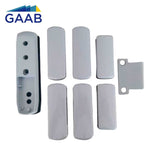 GAAB G122-GRY Crossbar Exit Device Mounting Kit For Double Leaf Glass Door - Satin Chrome