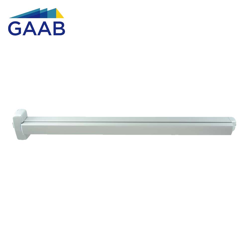 GAAB G305-36-R-GRY Rim Panic Exit Device UL 305 Modular and reversible Satin Chrome
