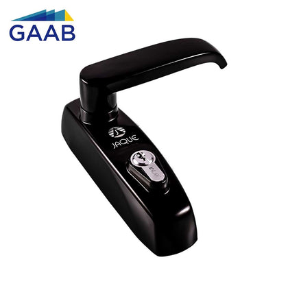 GAAB T800M11 Outside Lever Exit Trim Ordinary Key for GAAB Exit Devices Entry Function - Black Matte