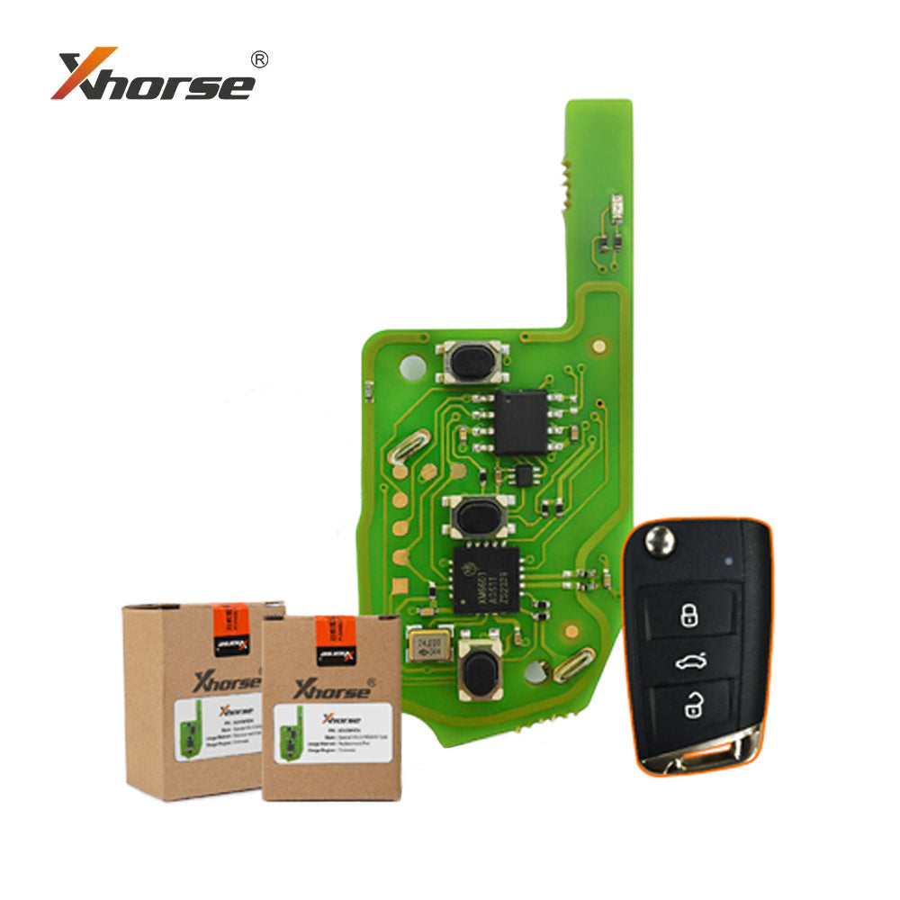 Xhorse XZVGM1EN Volkswagen Smart Key 3 Buttons PCB Board for VVDI