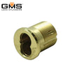 GMS - SFIC Mortise Housing - 1-2/5" - 7-Pin - 3 - Polished Brass - AR Cam - (Adams Rite)