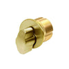 GMS Thumb-Turn Mortise Cylinder - 1-1/8" - US3 - Polished Brass
