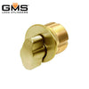 GMS Thumb-Turn Mortise Cylinder - 1-1/8" - US3 - Polished Brass