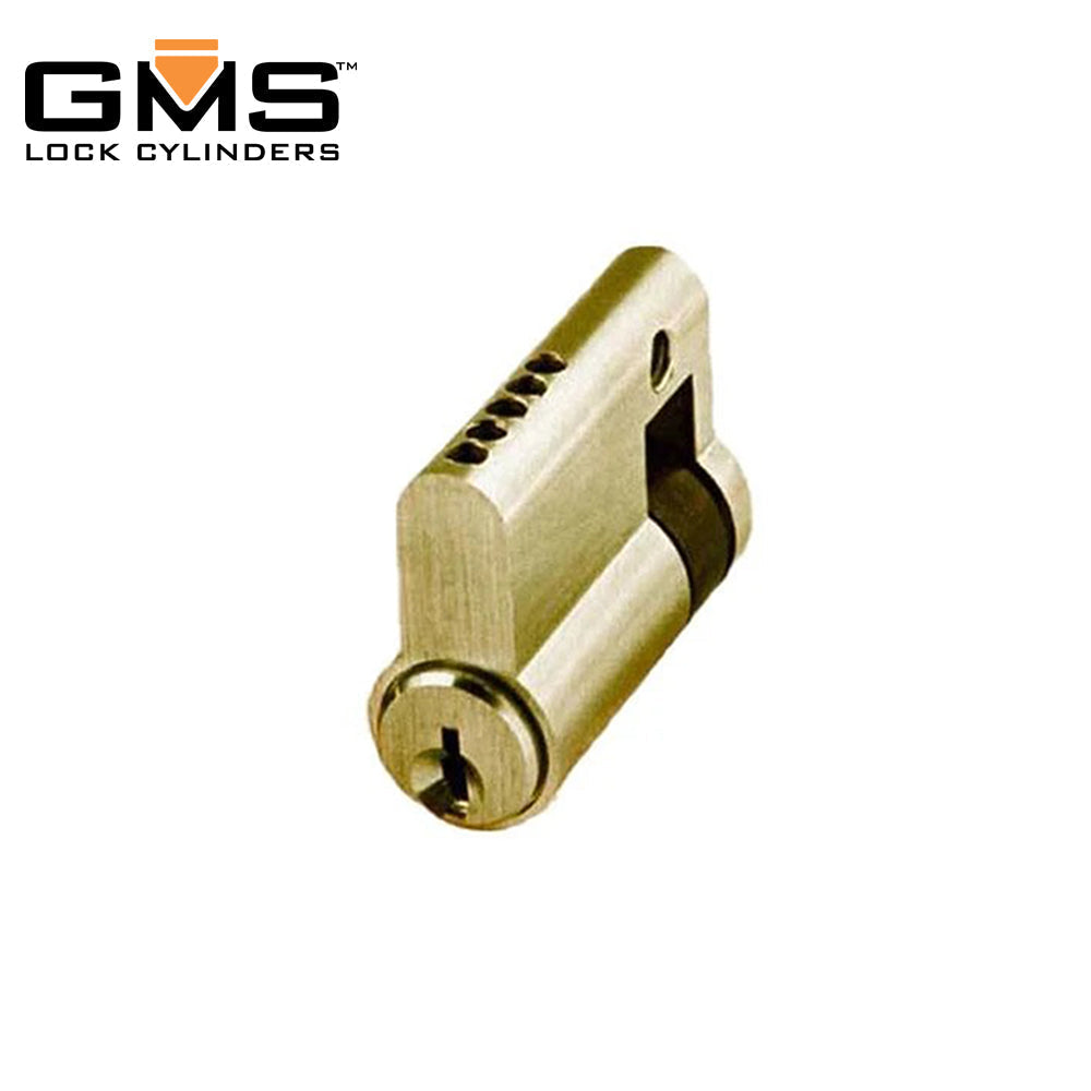 GMS Profile Cylinder SingleSided SC1 US3 Polished Brass