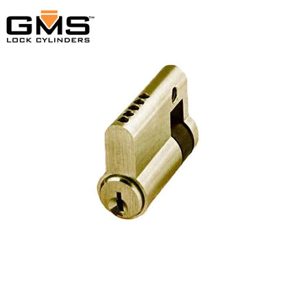 GMS Profile Cylinder - Single-Sided - SC1 - US3 - Polished Brass