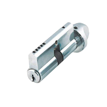 GMS Profile Cylinder - Thumb Turn w/ Keyed Cylinder - US26D - Satin Chrome - KW - (Kwikset)