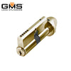 GMS Profile Cylinder - Thumb Turn w/ Keyed Cylinder - US3 - Polished Brass