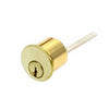 GMS Rim Cylinder - 1-1/8" - 5 Pin - US3 - Bright Brass - SC1