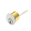 GMS Rim Cylinder - 1-1/8" - 5 Pin - US26D - Satin Chrome - WR - (Weiser E)