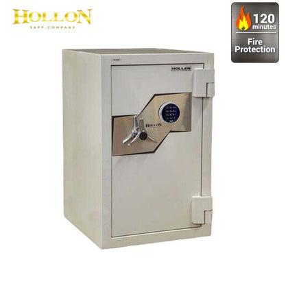 Hollon FB-845E Electronic Keypad Lock Fire and Burglary Safe with Glass Re-locker