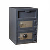 Hollon FDD-3020CK Double Door Depository Safe - Key & Dial Lock