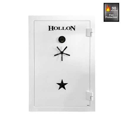 Hollon RG-39C Republic Series 2 Hours Fireproof Gun Safe Dial Combination Lock (White)