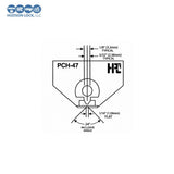 Hudson Lock PCH-47 84° Punch & Die for Punch Machine