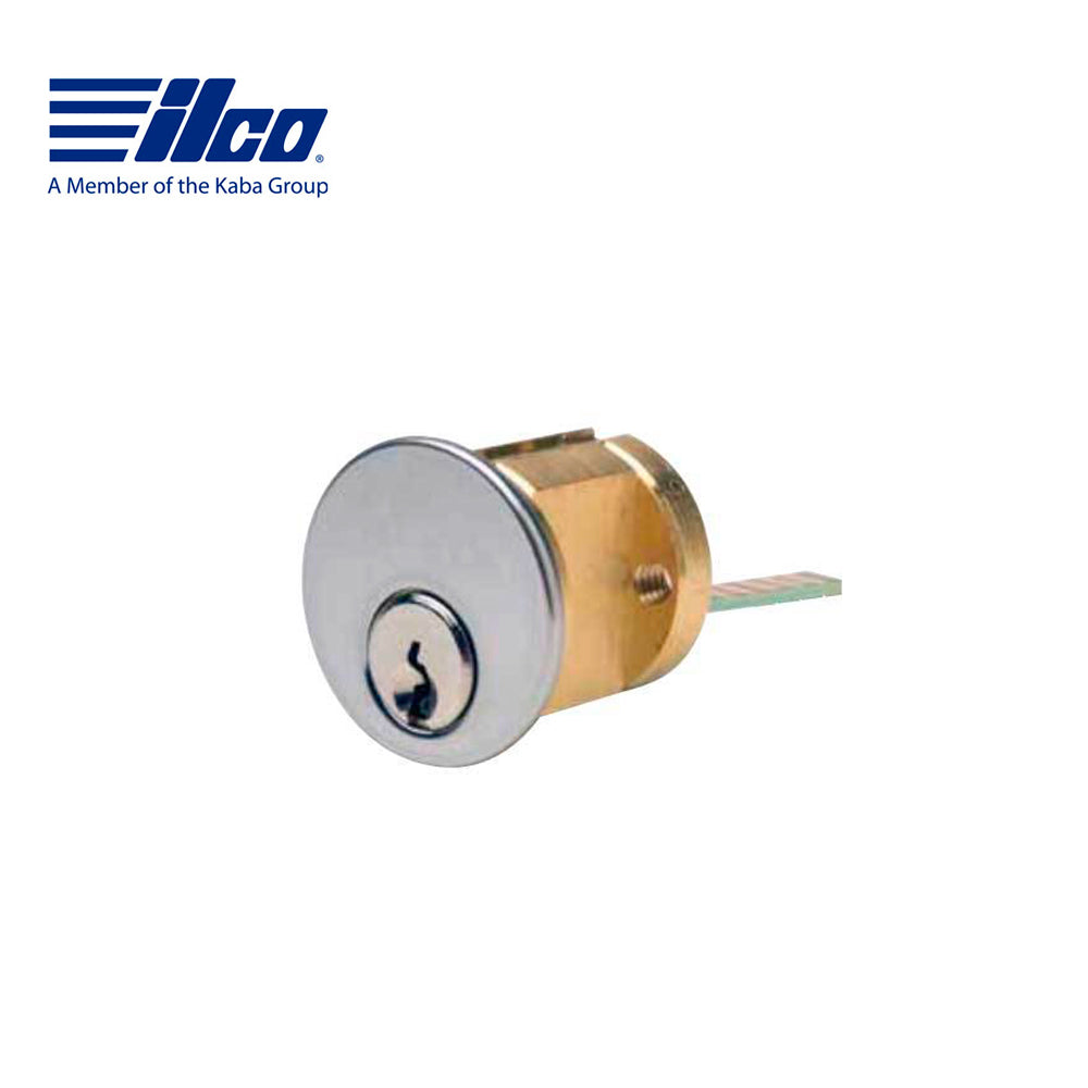 ILCO - 7075 - RIM Cylinder - 5 Pin - 1 1/8" - Schlage C - KA2 - 26D - Satin Chrome - Grade 1