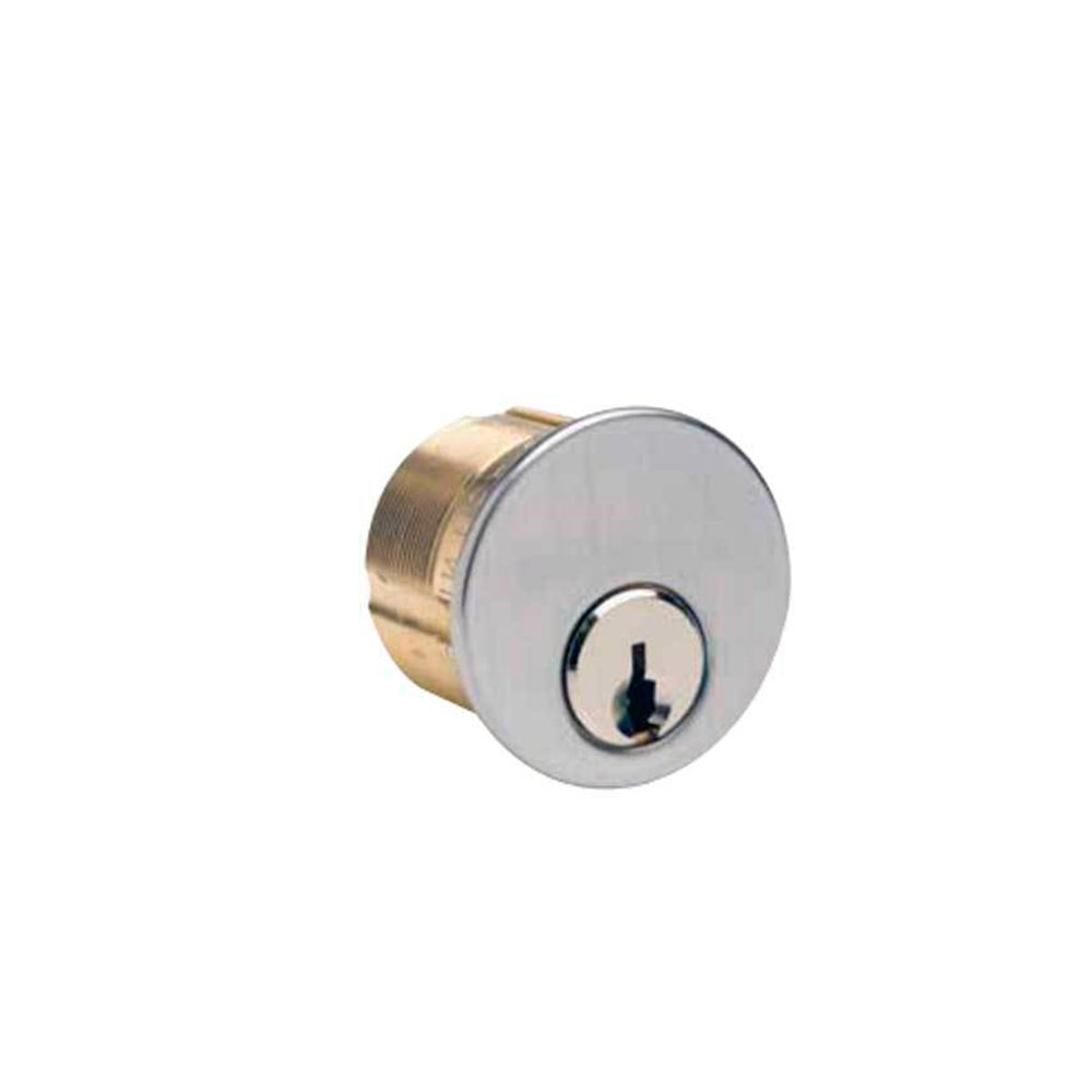 ILCO - 7165 - Mortise Cylinder - 5 Pin - 1" - Kwikset - Adams Rite Cam - KA2 - 26D-Satin Chrome - Grade 1