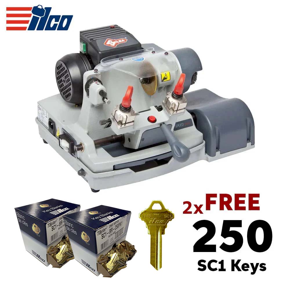 ILCO Speed 040 Automatic and Manual Key Duplicator Machine with FREE 2