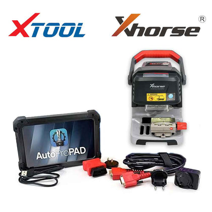 Xhorse Condor Dolphin XP005 Key Cutting Machine & XTOOL AutoProPAD BASIC Transponder Programmer—INC 1 YR UPDATES