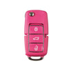 KEYDIY Remote Flip Key Blank - VW Style 3B (B01-3 Luxury Pink)