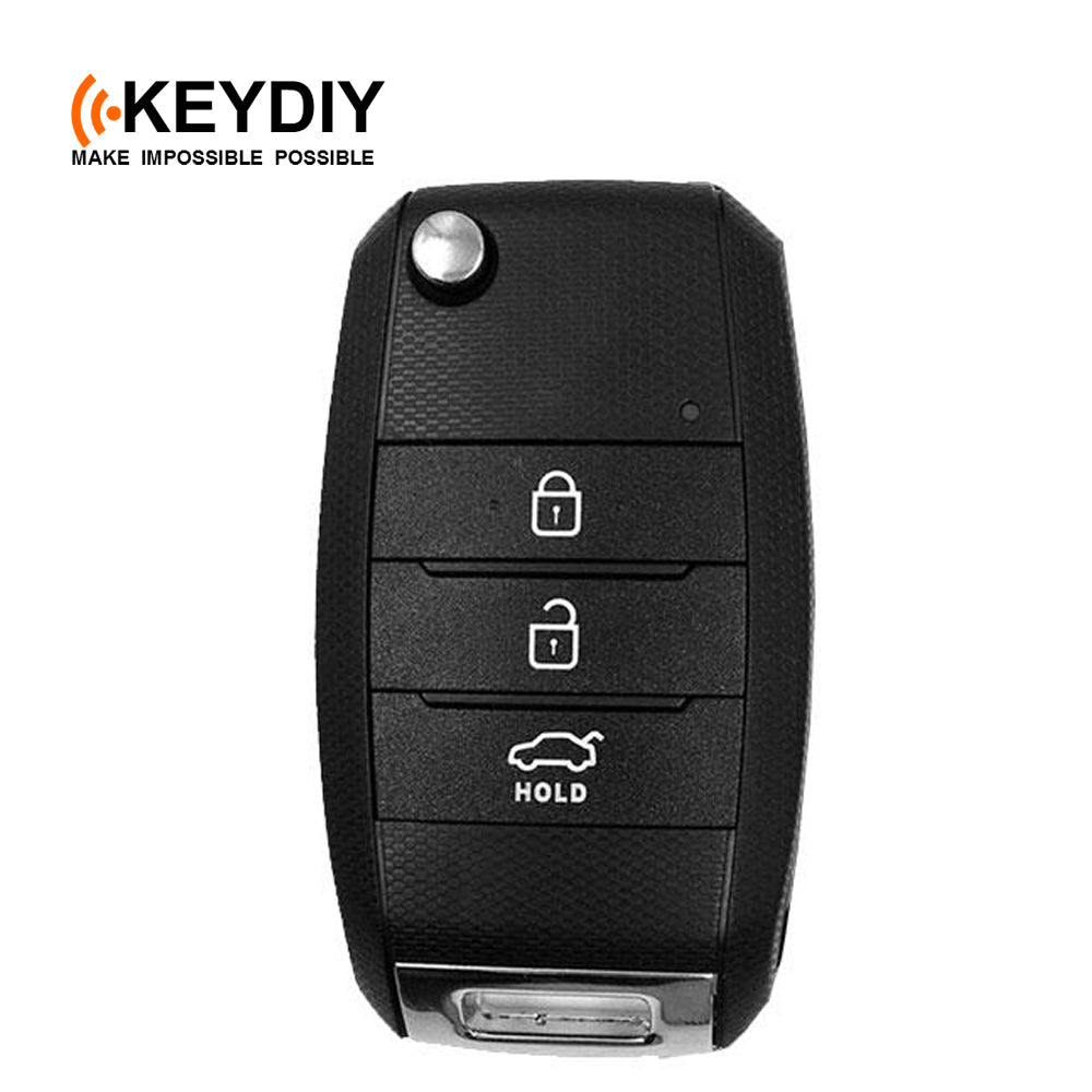KEYDIY - Kia Style - 3 Buttons Universal Key Fob - Black (B19-3)