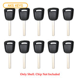 2010 - 2019 Buick Chevrolet GMC Transponder Key Shell 8 - 10 Cuts - HU100 (10 Pack)